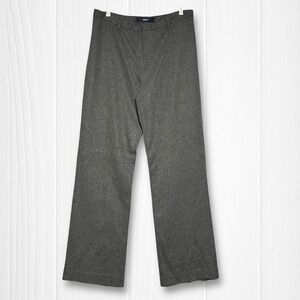 Gap Virgin Wool Blend Classic Fit High Rise Lined Trouser Pants‎ Women 12R Grey